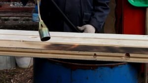 Тест газовой кровельной горелки.