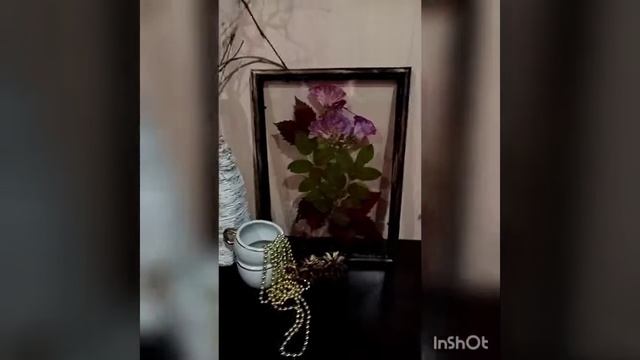 Картина из сухих цветов и листьев смотреть онлайн