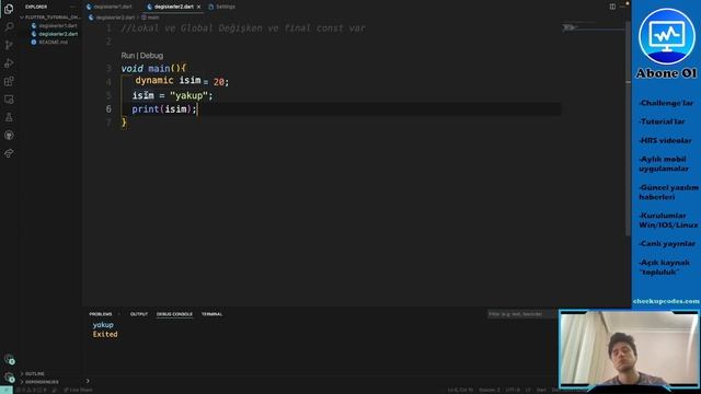 Const ve Final Farkı / Lokal ve Global Değişkenler - Değişkenler II смотреть онлайн