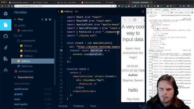 GraphQL (with React, Angular, Vue, and Node) Bootcamp - Day 2 смотреть онлайн