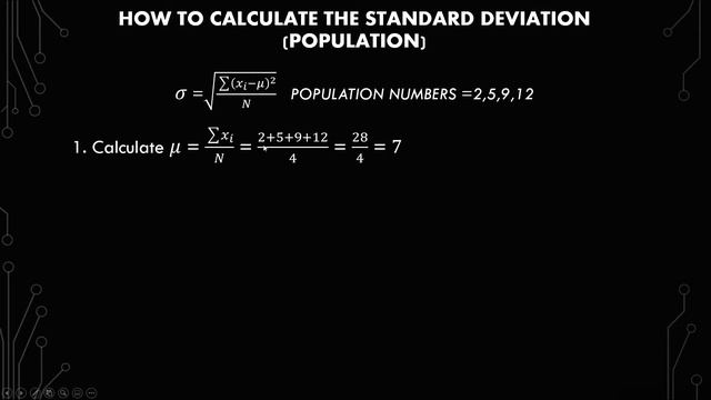 How To Calculate The Population Standard Deviation |Statistics смотреть онлайн
