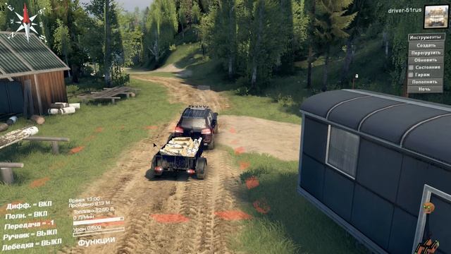 Spintires 03.03.16 Обзор мода Volkswagen Touareg_v2.0(Обновление) смотреть онлайн