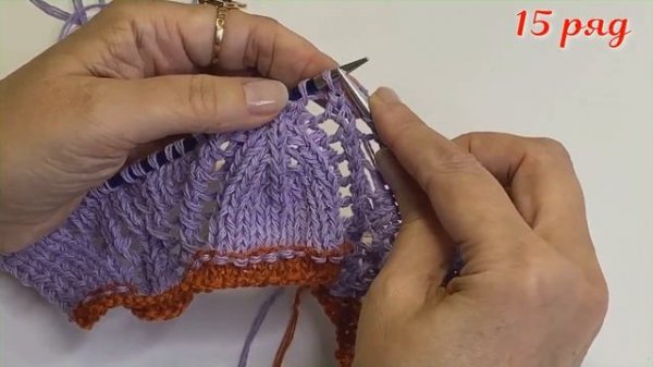 Вяжем ажурный джемпер из хлопка LEAVES/Бесплатный МК/Часть 1