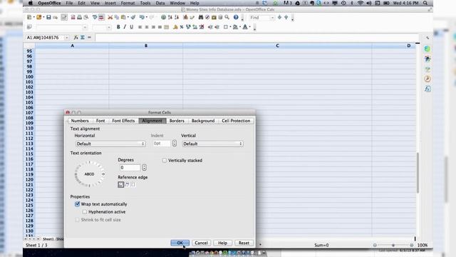 How to Wrap Text in an Open Office Spreadsheet смотреть онлайн