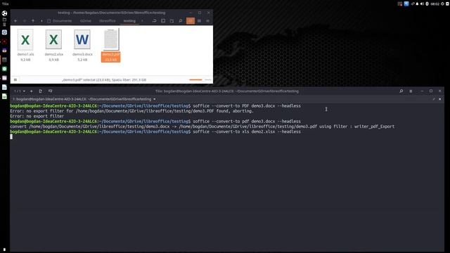 How to use LibreOffice to convert files from command line in Linux смотреть онлайн