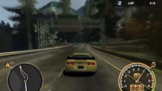 NFS MW Corvette Challenge Circuit Track Preview смотреть онлайн