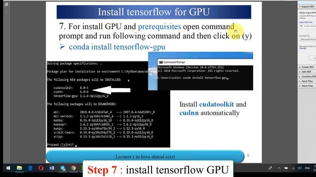 Install anaconda and Tensorflow-GPU on windows 10 , (100% works) смотреть онлайн