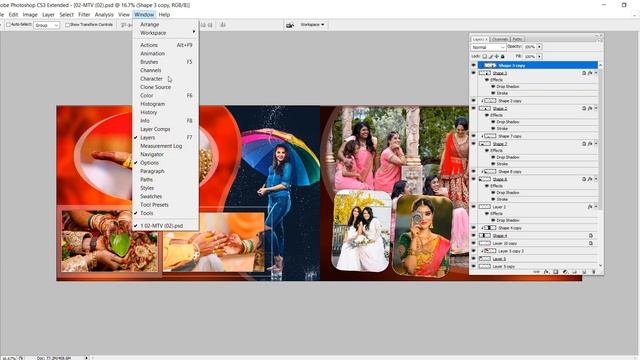 Automatic Album Design Action | Best Color Correction Action | Photoshop Hindi tutorial смотреть онлайн