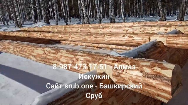 Сруб 8х8 в лапу. Отправится в Большетенькашево. (Нуримановский район). смотреть онлайн