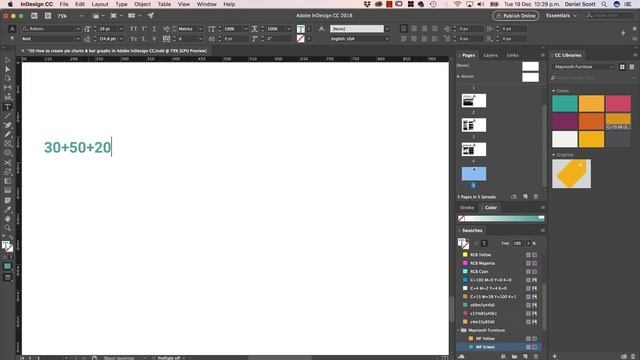 How to Make a Pie Chart in Adobe InDesign смотреть онлайн