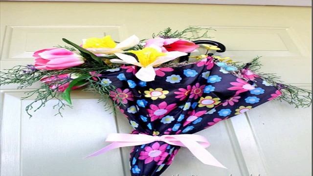 Мир поделок и самоделок венки на двери из зонтиков Декор для дома и дачи своими руками смотреть онлайн