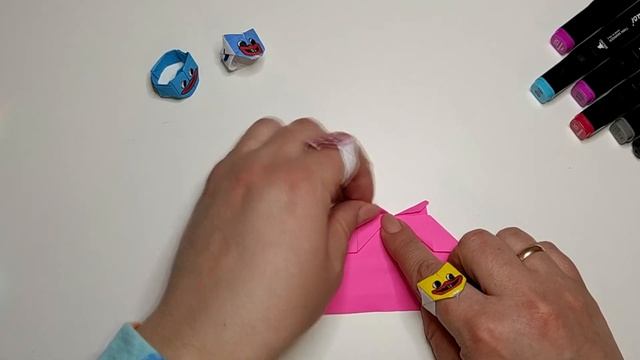 Huggy waggy origami ring. Made of paper/ Хагги вагги оригами. Из бумаги кольцо смотреть онлайн