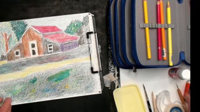 Everett's Watercolors LIVE Classroom 5-26-2022 Colored Pencil Painting "Crepe Mrytle" смотреть онлайн