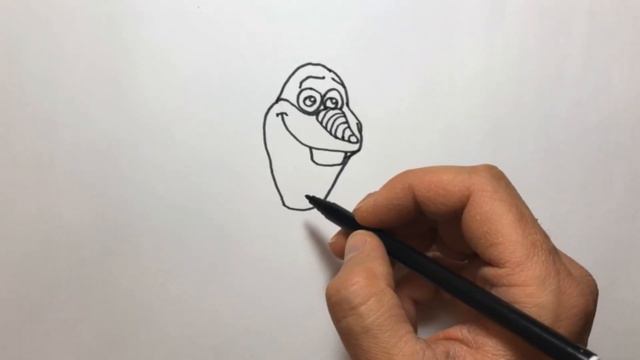 How to draw Olaf смотреть онлайн