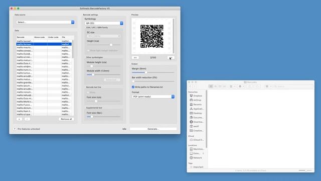 Bulk barcode generator: Create personalized QR barcodes for mailings, tickets, events смотреть онлайн