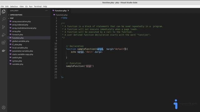 10 PHP Function смотреть онлайн