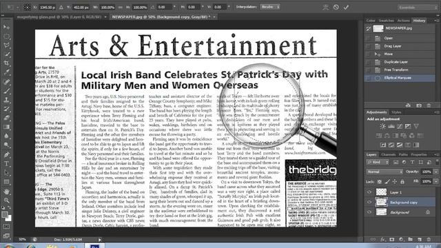 How to Make a Magnifying Glass Effect in Photoshop CS6 смотреть онлайн