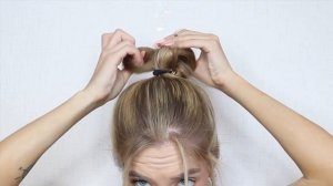 КАК БЫСТРО И КРАСИВО СОБРАТЬ ВОЛОСЫ В ВЫСОКИЙ ПУЧОК? | HOW TO: QUICK&EASY MESSY BUN FOR LONG HAIR