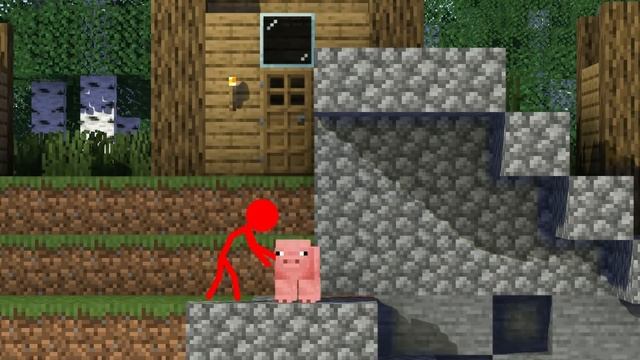 Stickman vs Minecraft ~ 100 DAYS SURVIVAL / Animation VS Minecraft stick man смотреть онлайн