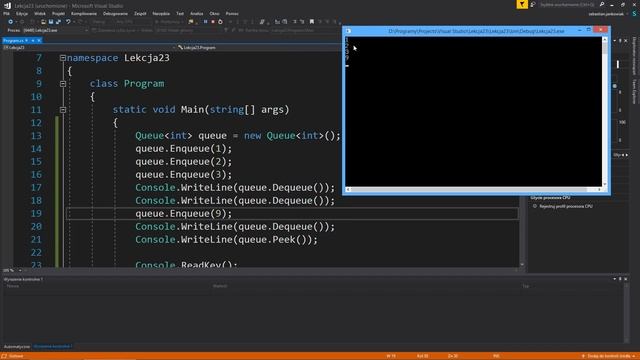 23. Kurs C# Dla Początkujących - Kolekcje (Queue & Stack)