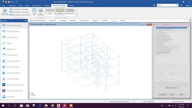 STAAD ADVANCED CONCRETE DESIGN-REAL PROJECT DESIGN, DRAWING, BBS, BOQ смотреть онлайн