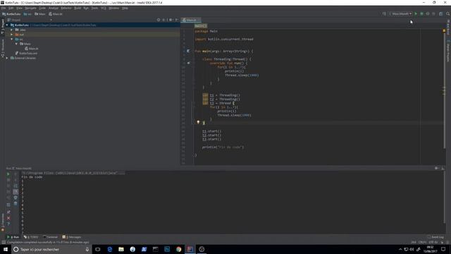 [Tuto] Kotlin - 12 - Les threads смотреть онлайн