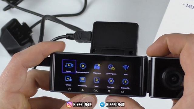 ВИДЕОРЕГИСТРАТОР AZDOME M550 - 3 КАМЕРЫ, 4К ЗАПИСЬ / РАСПАКОВКА И ОБЗОР ОСНОВНЫХ ФУНКЦИЙ смотреть онлайн