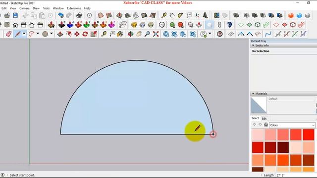 Sketchup Arc tool (smooth arc) смотреть онлайн