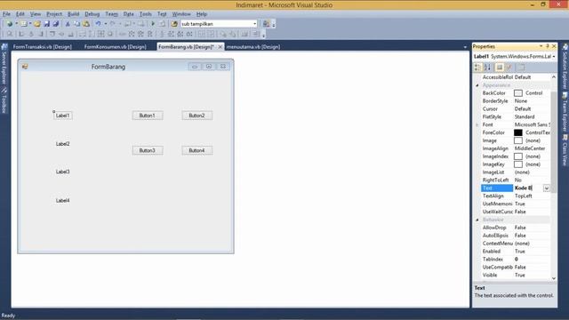 Part 1 #Pembuatan Program Penjualan Menggunakan Visual Studio 2010 Terkoneksi Database MySqL смотреть онлайн