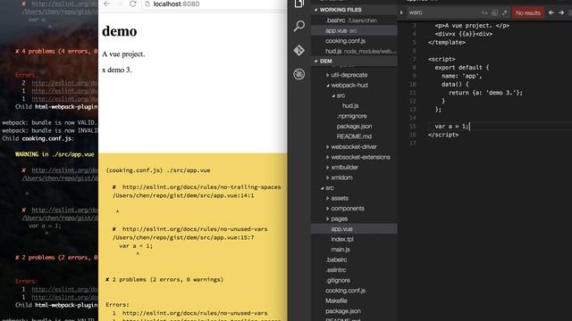 Webpack HUD errors prototype смотреть онлайн