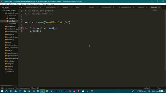 029 Hacking con Python Leer ficheros смотреть онлайн