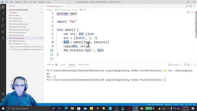 Missing Copy in Golang | Copy is Missing | Common Mistake in Golang | Dr Vipin Classes смотреть онлайн