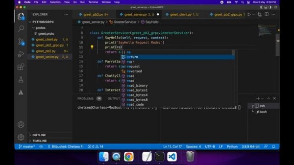 Python gRPC Tutorial - Create a gRPC Client and Server in Python with Various Types of gRPC Calls