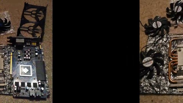 Замена вентиляторов на Sapphire HD 7870. смотреть онлайн