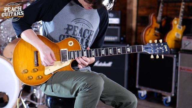 No Talking...Just Tones | Gibson Custom Murphy Lab '59 Les Paul HP Top Lemon Burst - 912929 смотреть онлайн