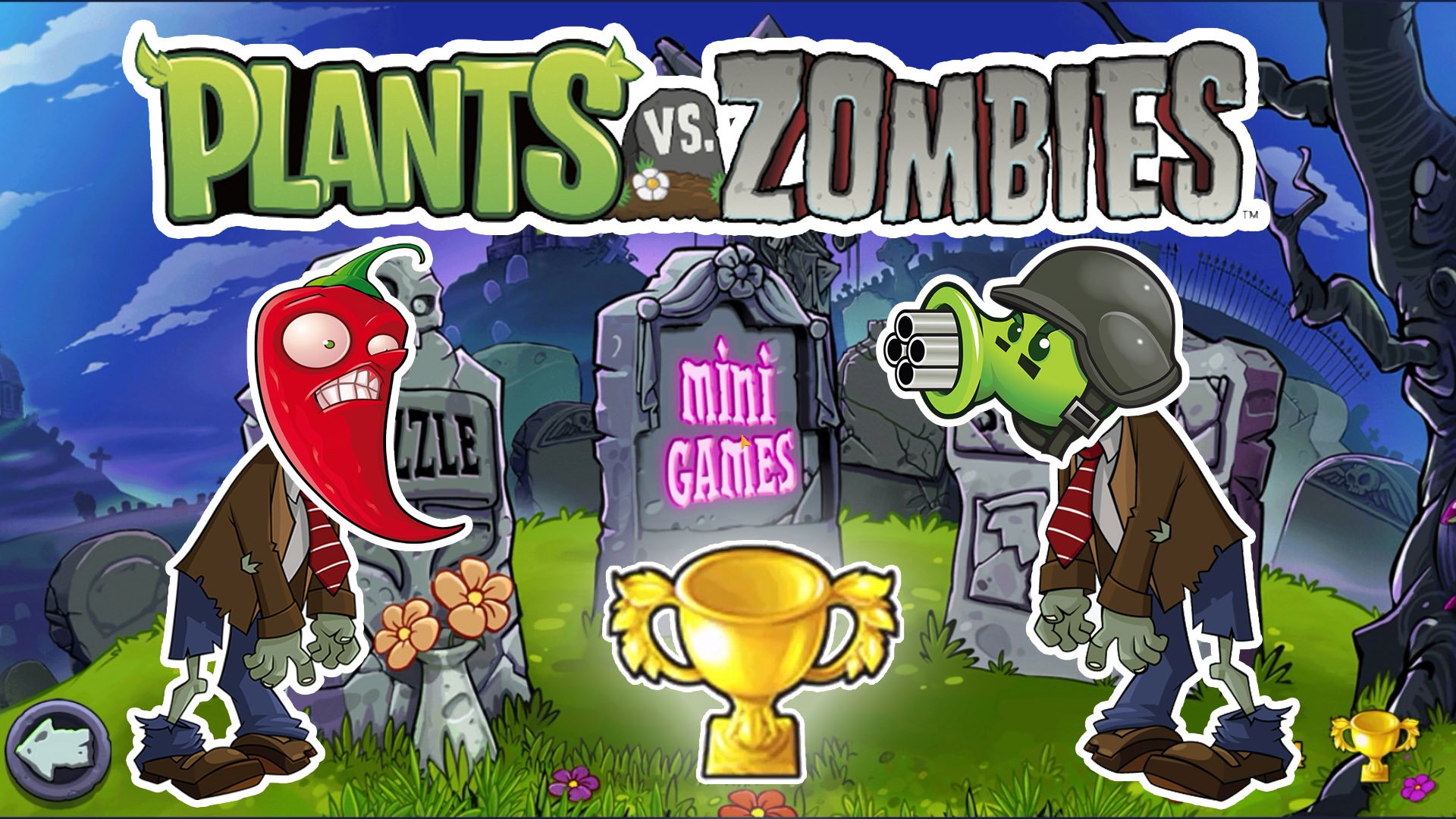 Растения против Зомби Мини Игры| Plants vs Zombies Mini Games #5 смотреть онлайн