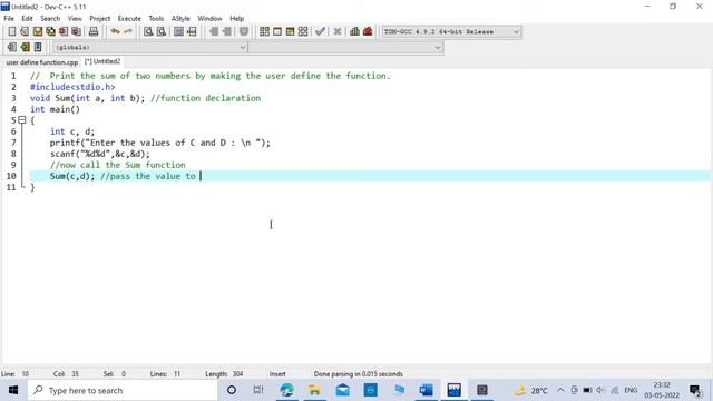 Exercise 5 || Sum using user define function смотреть онлайн