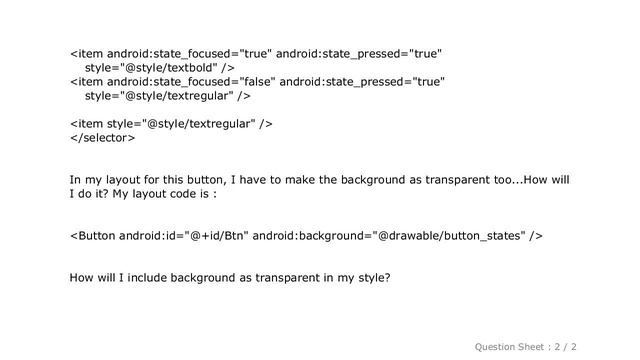 Android : Button background as transparent смотреть онлайн