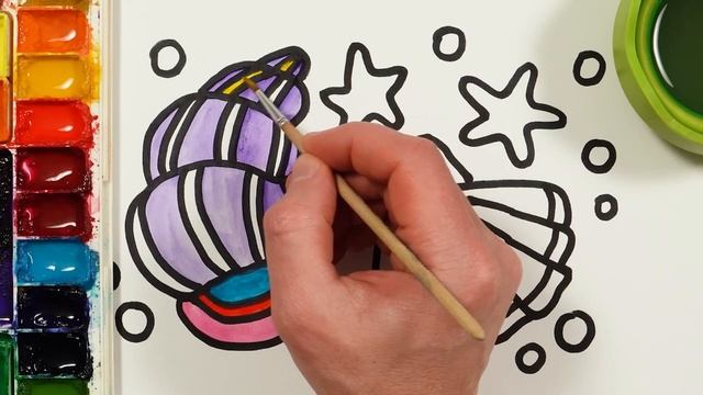 Рисуем фломастерами. Простой милый рисунок. Рисование для детей смотреть онлайн