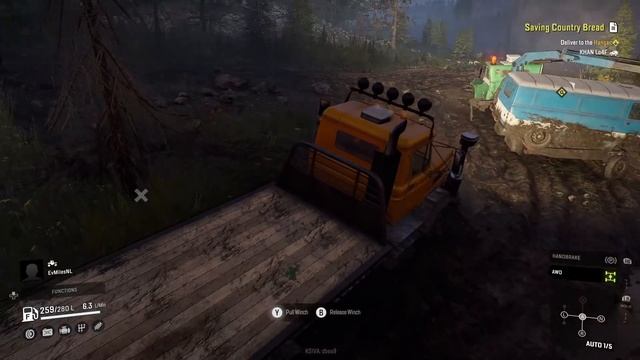 SnowRunner PC - CO-OP Rescue Crane Mission in NEW Russia!! + Cliff DIVE!! смотреть онлайн