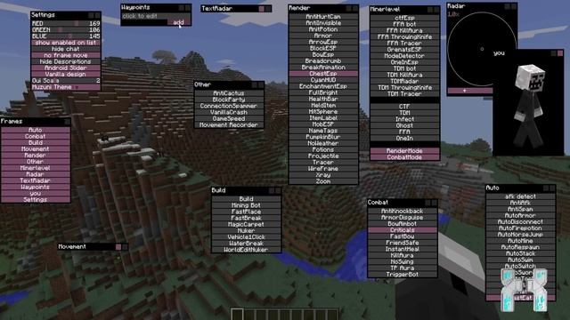 Minecraft 1.8 Hacked Client : Cyanit ! - Mineplex PVP Killer [HD] смотреть онлайн