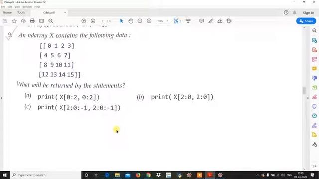 Chapter 1: Working with NumPy-solved questions discussed! смотреть онлайн