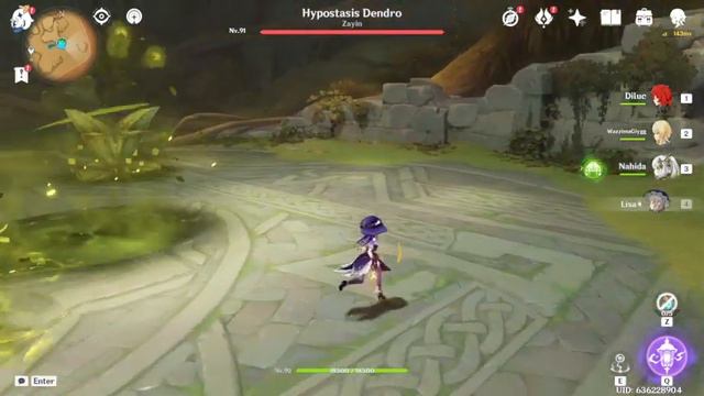Genshin Impact - Gameplay - Nahida FInish Mission and Hypostasis Dendro смотреть онлайн