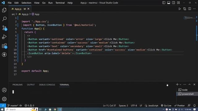 Material UI In React JS Tutorial #2 Button Component | Material UI V5 смотреть онлайн