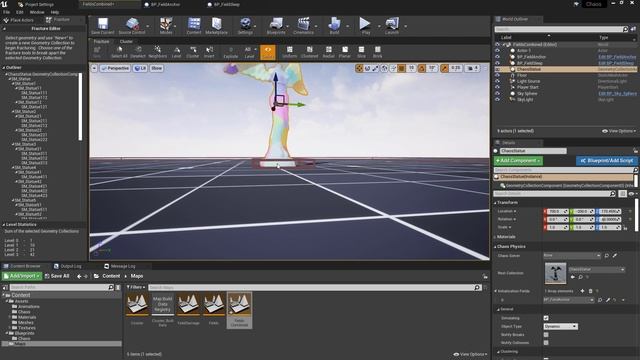 Chaos Destruction - Constraint Fields - Unreal Engine/UE4 смотреть онлайн