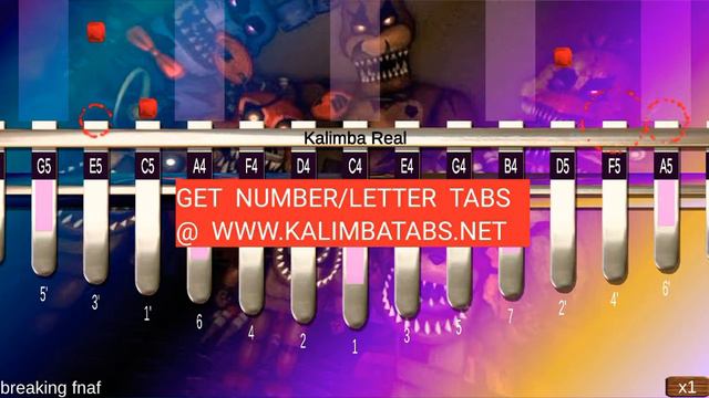 🧸Break my Mind - FNAF 4 | Easy | Kalimba Tutorials | Tabs in Description смотреть онлайн