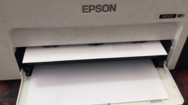EPSON M1120 HOW TO MANUAL HEAD CLEANING AND NOZZLE CHECK