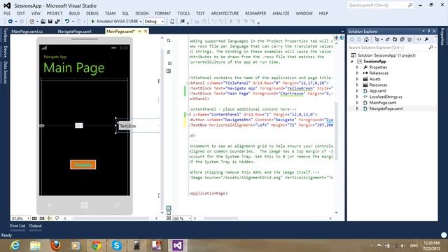 Create App & Navigation Windows Phone 8 смотреть онлайн
