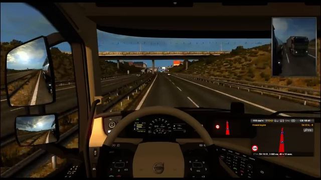 ETS2 + TruckSim часть 3 "пустыня" смотреть онлайн
