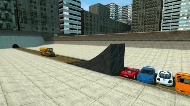 School Bus Jumps 10 Cars! (Garry's Mod) смотреть онлайн